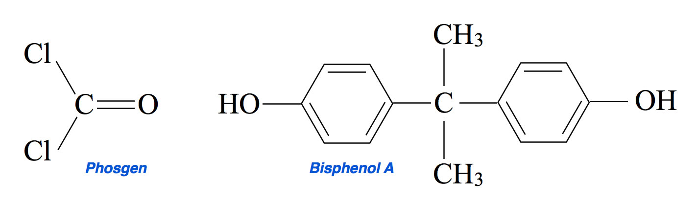 Das Phosphen- und das Bisphenol-A-Molekül
