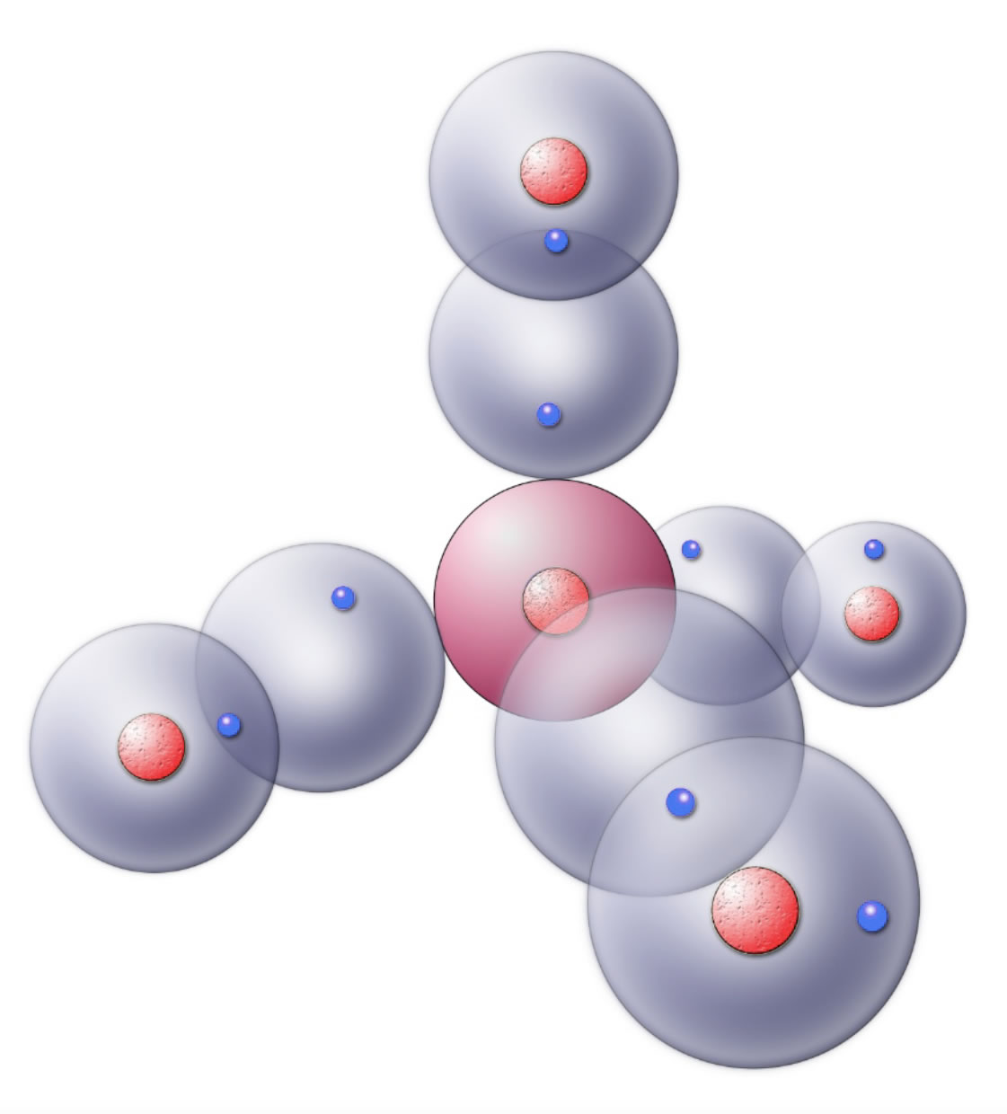 Das CH4-Molekül im Kugelwolkenmodell