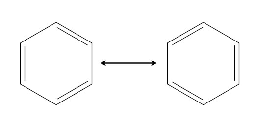 Die beiden Grenzstrukturen des Benzols